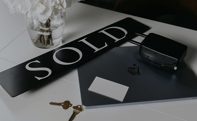 Digital marketing materials and SOLD sign
